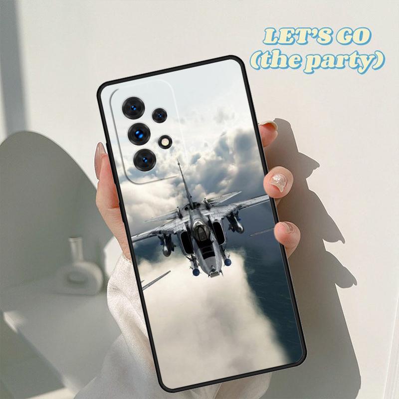 Aircraft Jet Airplane Phone Case For Samsung Galaxy A42 A31 A40 A51 A71 A32 A80 A91 A52 A72 A73 A20e A21S A50 A70 A11 A12 Cover