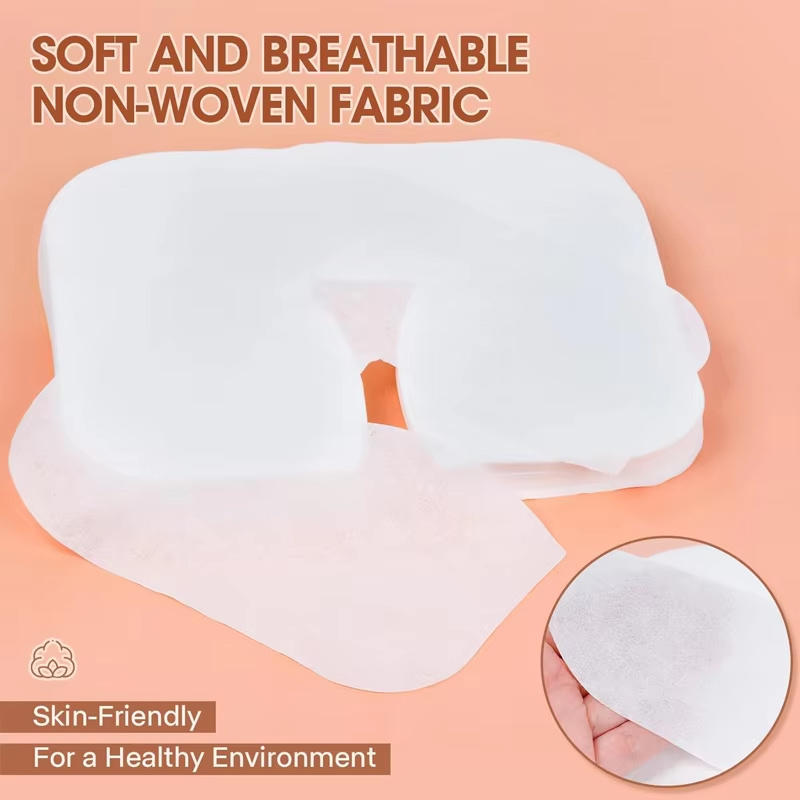 100/200Pcs Disposable SPA Face Massage Pad Beauty Salon Massage Headrest Pad Cotton Pillow Towel Cover Face Skin Care Tool
