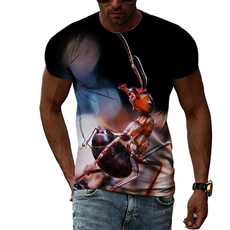 Ant Series 3D Printed Tee Shirts Men's Casual Fashion Men Top Summer Short Sleeve T-shirt