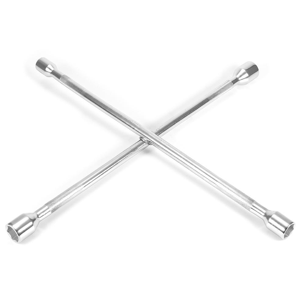 Car Repair Tools 4 Way Wheel Socket Wrench Universal Spanner Tire Removal Tool