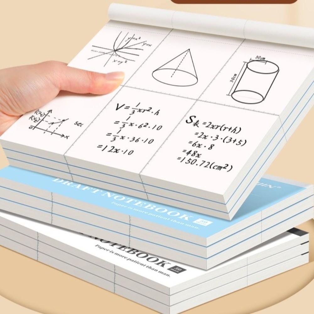 50 Sheets Flip-Up Draft Notebook 16K Note Paper Multi-purpose Draft Book Students