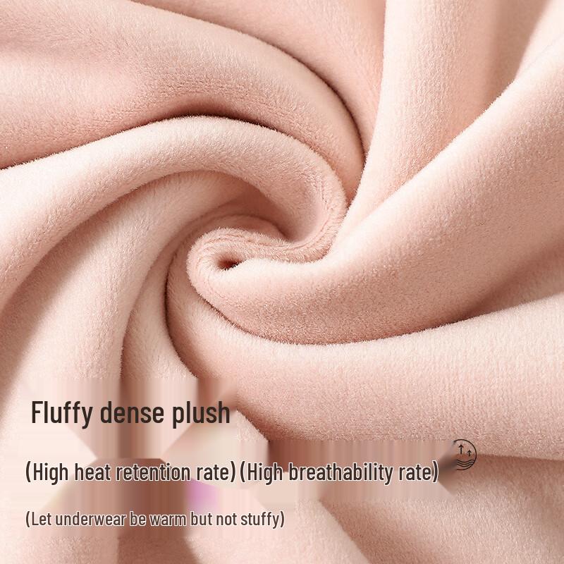 Langsha Women's Thickened Fleece-Lined Thermal Underwear Set
