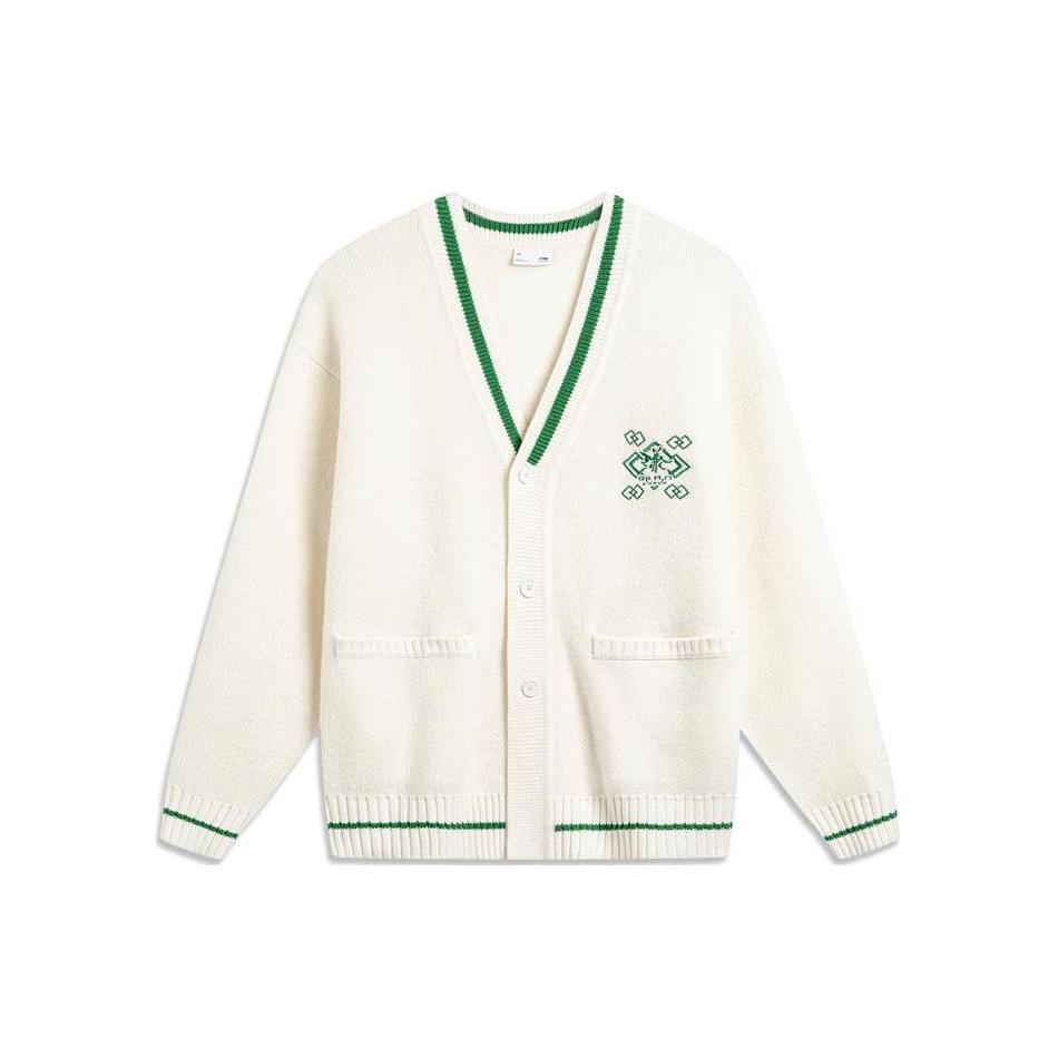 Li Ning China Culture Collection Knitwear Men's Standard White AMBT245-1