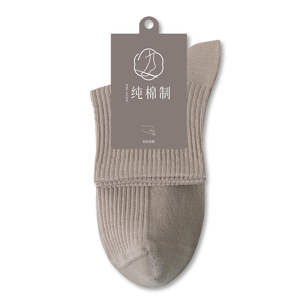 

Мужские носки без косточек, не скатывающиеся, средней длины, из чистого хлопка, короткие носки до щиколотки для мужчин, антибактериальные и влагоотводящие, тонкий стиль, летний тренд 1 pair хаки