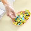 100Pcs Disposable Gloves Transparent Disposable Plastic Gloves Food Grade Kitchen Gloves Waterproof robust Plastic Gloves