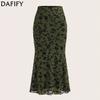 Women's Flower Pattern Print Casual Summer Spring Skirts