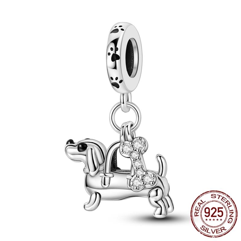 New In Original Charms Beads Pendant Copper Dog Cat Firefly Butterfly Dragonfly Charm For Woman Jewelry Making Diy