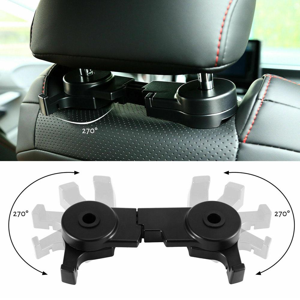 1 Stück Universal Auto Kopfstützenhaken Sitzlehnenaufhänger für Handtasche Lebensmittel Stoff Tragbare Multifunktionsclips Autozubehör Handtaschenaufhänger