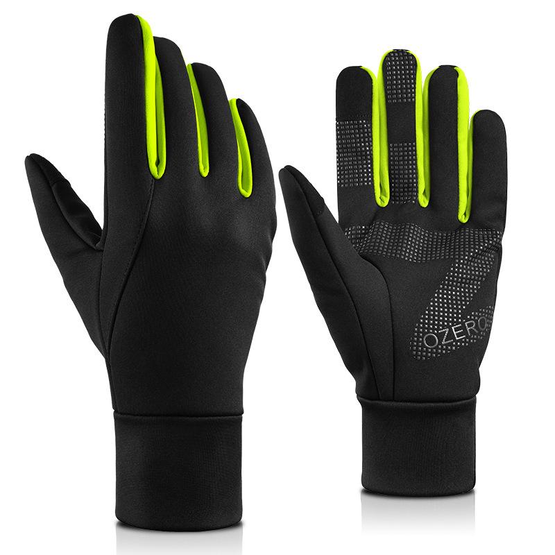 

Теплые велосипедные перчатки Мужские осенне-зимние перчатки с плюшевой подкладкой, ветрозащитные, для активного отдыха, велоспорта, рыбалки, бега, защищают от холода M