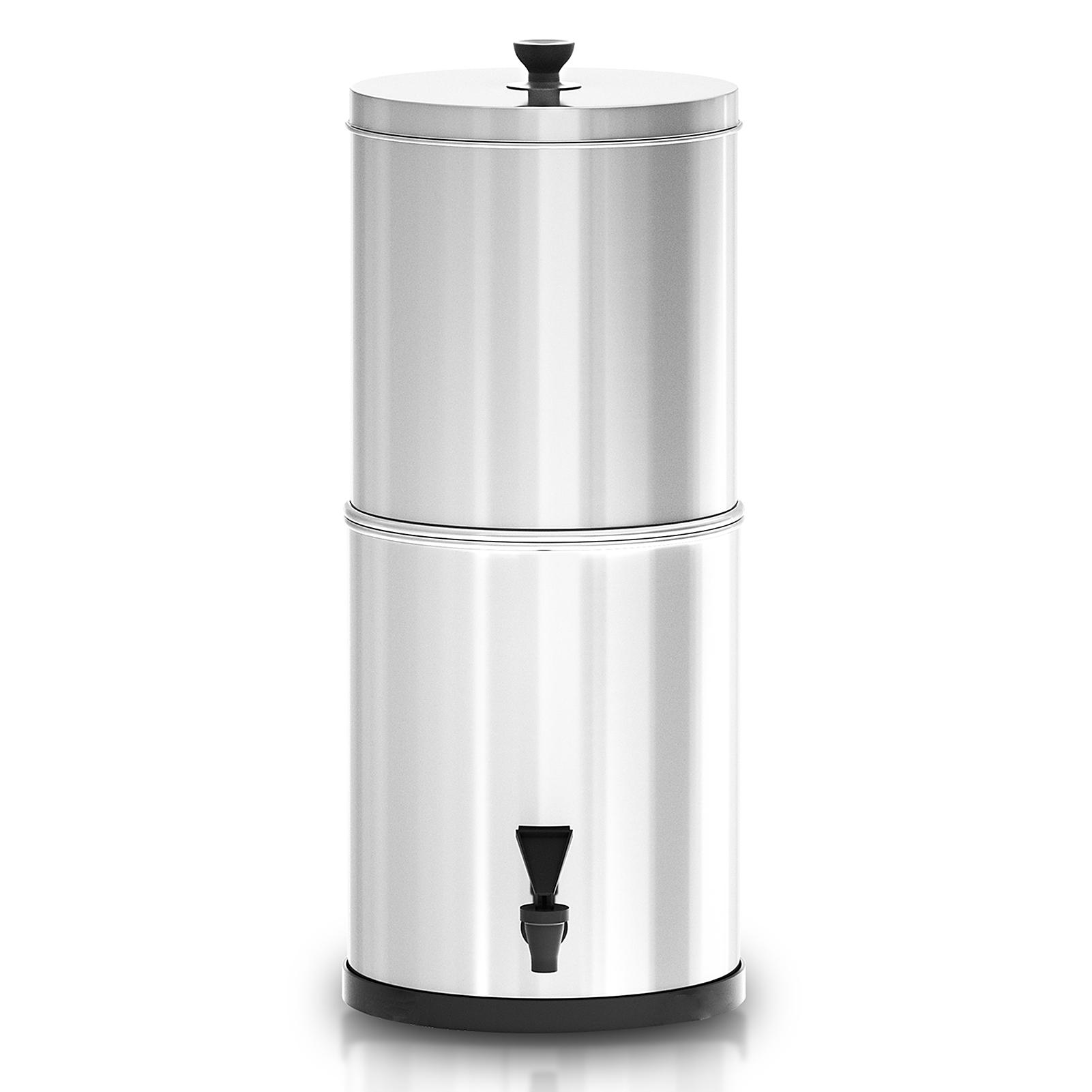 

Гравітаційна система фільтрації води Відро для фільтрації води для дому на відкритому повітрі, кемпінгу, походу, готовності до надзвичайних ситуацій Set 2 срібний