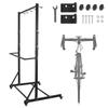 Floor Bike Storage Rack with Locking Casters & 6 Hooks Holds Up To 5 Bikes Height Adjustable for Garage Basement & Home