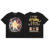 24S grenzüberschreitende Trendmarke Travis Scott Utopia Joint-Album geometrisches Graffiti kurzärmeliges T-Shirt Herren und Damen halblang