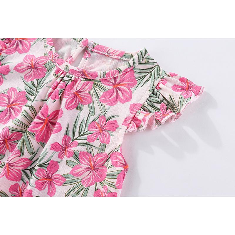 2 Pieces Baby Boy Girl  0-9months Casual Fashion Prints Sleeveless Baby Onesies  Four Seasons