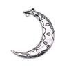 Irregular Oval Frame Connectors Moon Hammered Texture Links For Earring Making