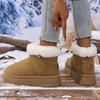 Fashion Thick Plush Warm Snow Boots for Women Non Slip Faux Fur Platform Winter Boots Woman Slip On Thick Sole Cotton Padded Shoes Mujer