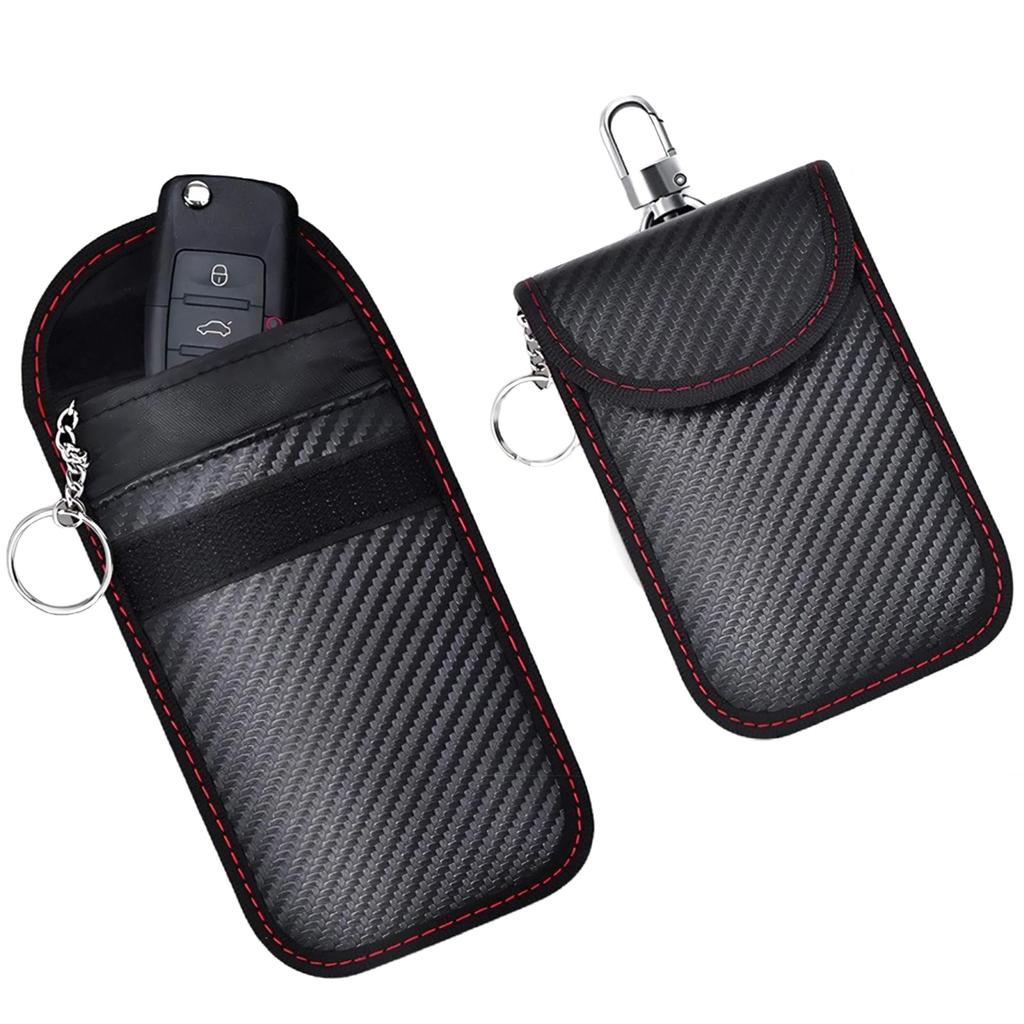 KDSSYFT Car Key Case with Split Ring, Out of Range Pouch, Radio Wave Blocking,