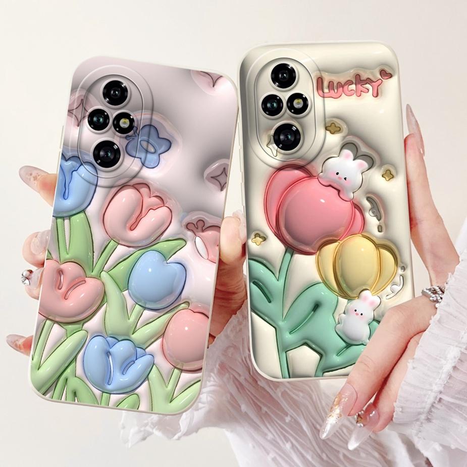 For Honor 200 Pro Case ELP-AN00 Cute Panda Cartoon Cover Shockproof Soft TPU Phone Case For Honor 200 Pro Honor200 Fundas Bumper