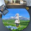 Frieren2 Round Area Rug,Carpet Rug for Living Room Bedroom Sofa Playroom Decor,Non-slip Floor Mat