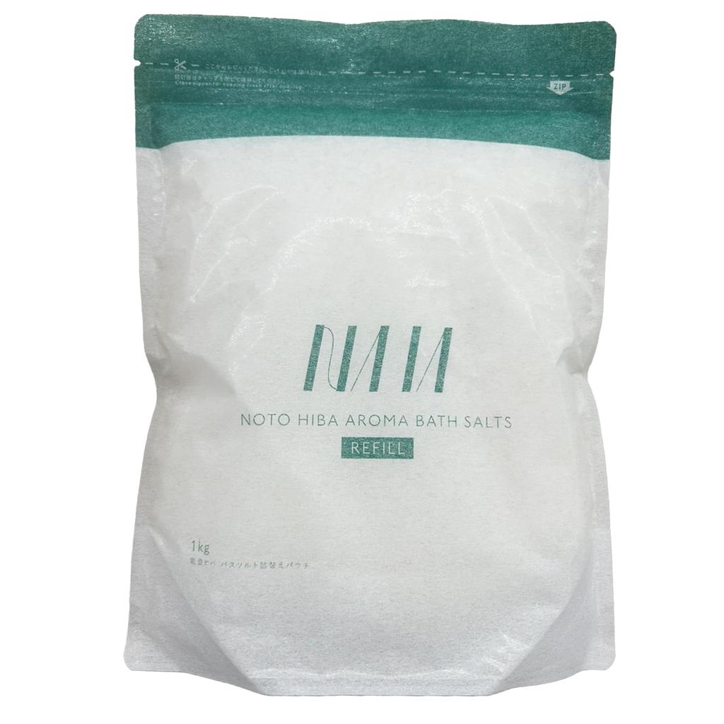 NAIA Noto Hiba Bath Salts Refill Forest Hot Carbonated [1kg, Bathing, Bath, Water, Hinoki, Eucalyptus, Camphor, Bergamot, Lavender]