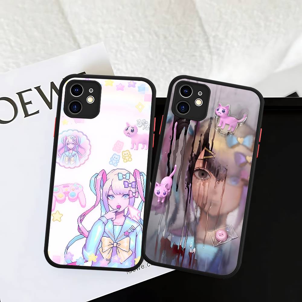 N-Needy Girl Overdose Game Matte Silicone Phone Cases For IPhone 16 13 15 12 11 Pro Max Plus For IPhone 14 15 Pro
