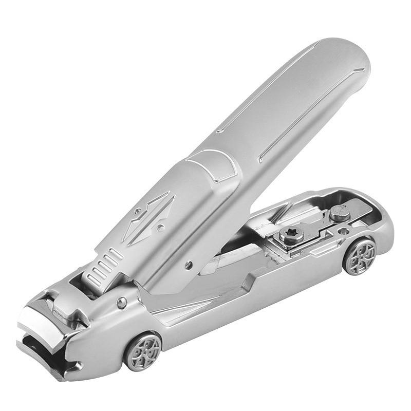 Obcinacz do paznokci w kształcie samochodu No Splash Obcinacz do paznokci ze stali nierdzewnej Gruby twardy paznokieć Nożyczki Narzędzia do Manicure
