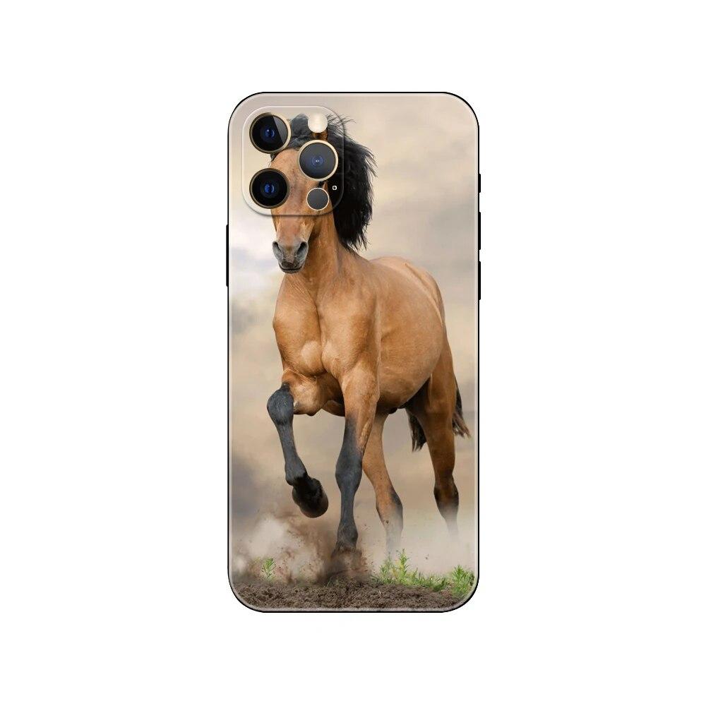 Husă de telefon cal galopant pentru iPhone Samsung Galaxy Redmi Xiaomi Oppo OnePlus Note SA 7 8 9 10 11 12 13 14 20 21 22 23 53 54 Pro Max Plus Ultra