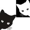1PC Universal Car Vinyl Decals Stickers Creative Cute Waterproof PVC Cartoon Cat Sticker Auto Styling Decoration Accessories