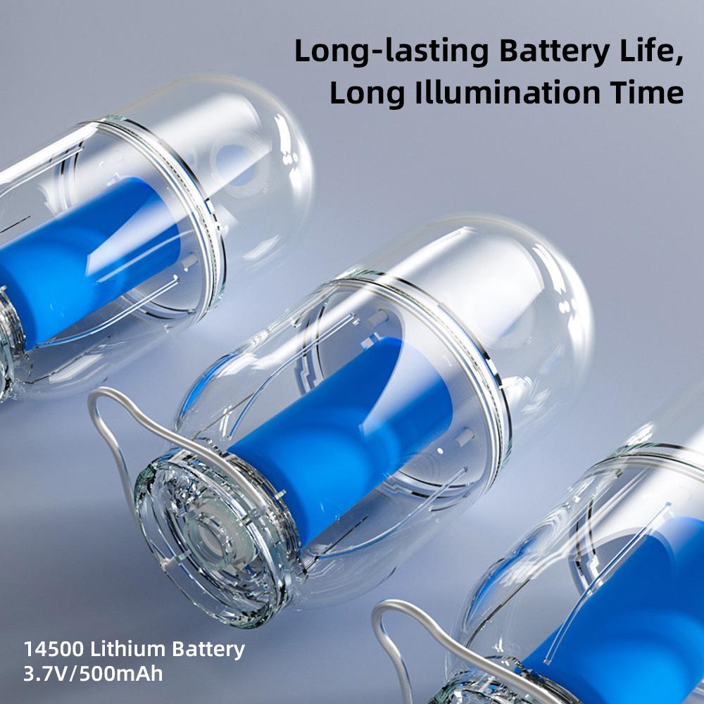 Portable Camping Lights LED Rechargeable Tent Lights Outdoor Emergency Use USB-C Charging High Low