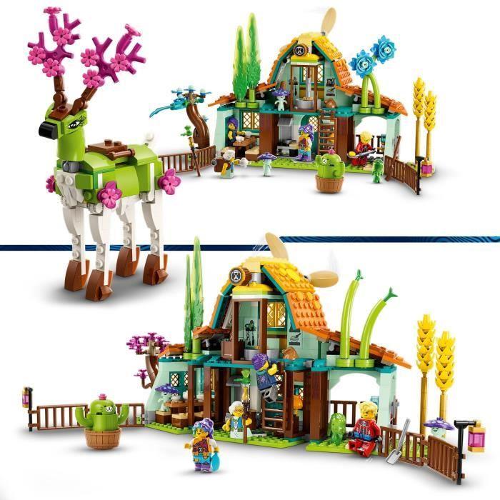 LEGO® DREAMZzz 71459 Stajnia Stworzeń ze Snów, Zabawka Rolnicza z Figurką Jelenia 2 w 1