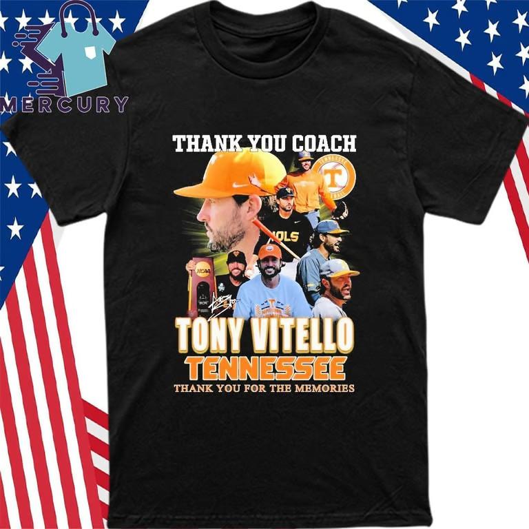 Thank You Coach Tony Tennessee 2018-2025 Thank You For The Memories Shirt Unisex T-Shirt M