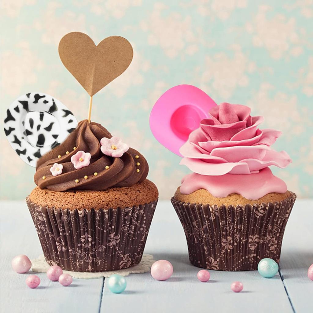 30 Pieces Mixed Color Mini Western Cowboy Hat Cowgirl Hat Doll Hats Plastic Cute Doll Hats Decoration Accessories for Party