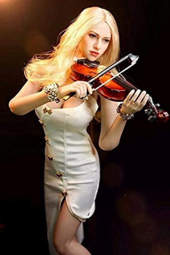 Měřítko KIMI TOYS KT004 Perleťová pleť Blond vlasy Evropský a americký Krásná ženská hlava pro akční figurky a oblečení ne [TOYBARJAPAN] 1/6 (tělo