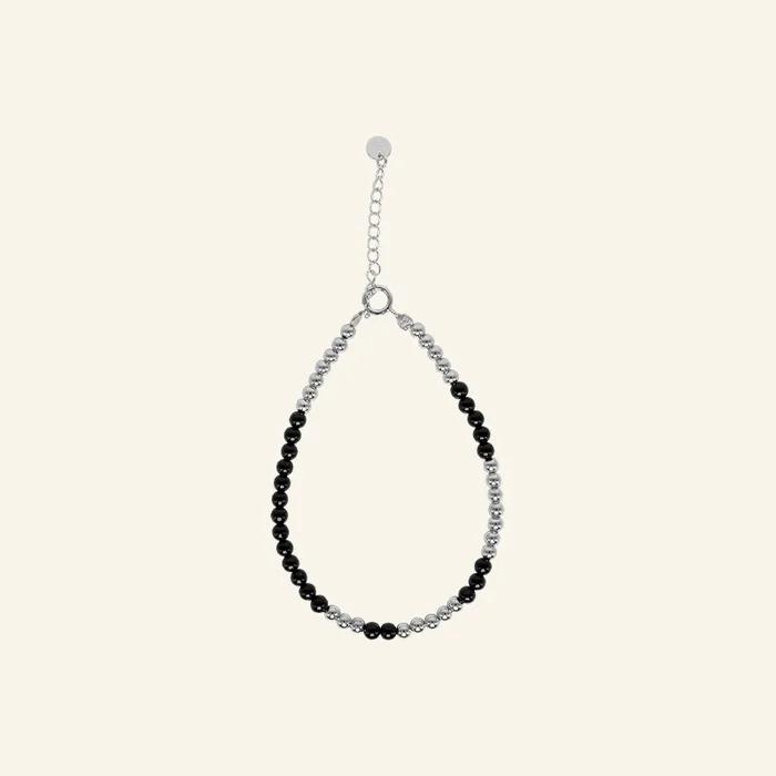 Onyx silver bracelet #B001
