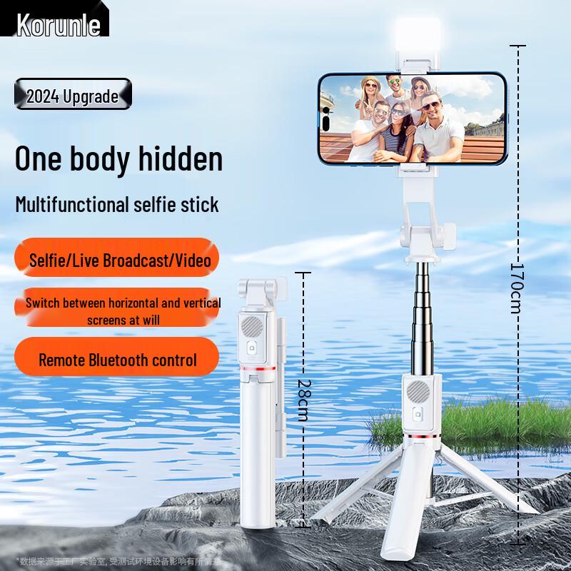 Selfie-Stick-Stativ mit Handyhalterung & Bluetooth-Fernbedienung