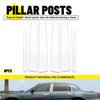 6pc Chrome Pillar Post Door Trim Cover For Lincoln Town Car Executive L 01-2011