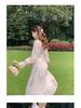 2024 Floral French Tea Break Chiffon Dress for Women - Spring Style with Goddess Elegance