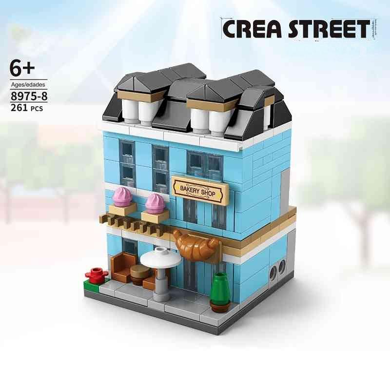 

Магазин Street View Castle Building Blocks для детей Модель дома Кирпичи Головоломка Собранный замок Игрушка Рождественский подарок