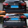 2016-2017-2018 2019 2020 2021 For Nissan QASHQAI Rear Boot Door Trunk Cover Trim Tailgate Garnish Molding Strip Car Accessories