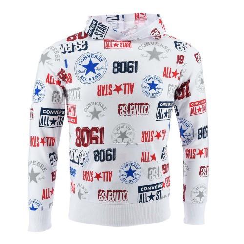 Converse Childrens/Kids All-Over Print Logo Hoodie