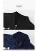 Men's Plus Size Raglan Sleeve Baseball Jacket - Stand Collar, Velvet Lined for Spring, Autumn, and Winter. Casual Business Style Outerwear.