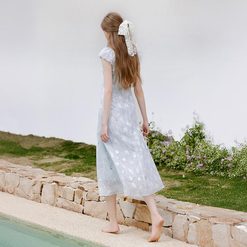 French Blend Floral Dress