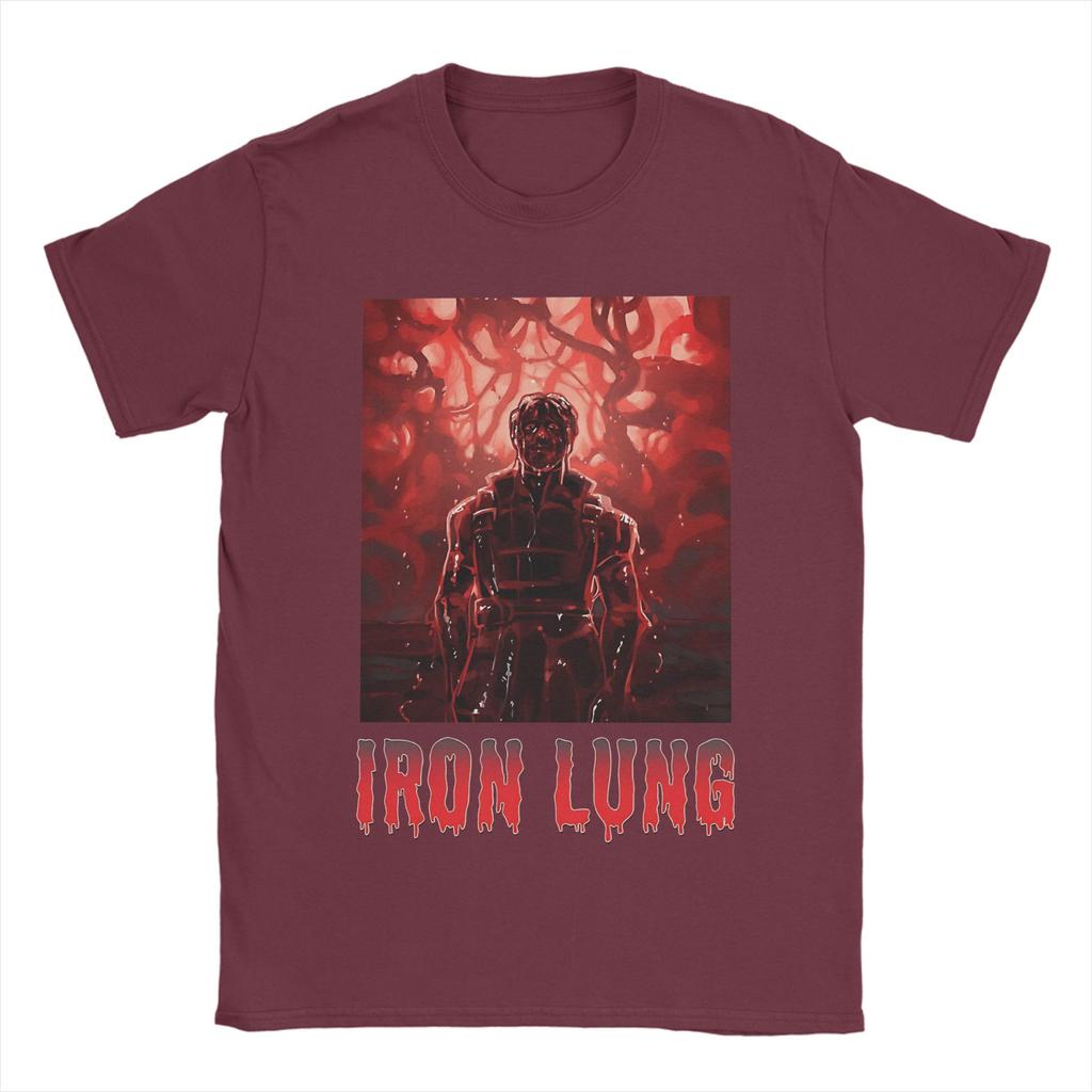 Novelty Horror Film Iron Lung Fanart TShirts for Unisex Crewneck Cotton T Shirts  Short Sleeve Tee Shirt 6XL Tops
