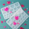 Crystal Epoxy Resin Mold Heart Shaped Earrings Pendants Casting Mold Silicone Mould DIY Crafts Jewelry Making Tools
