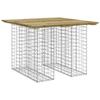 VidaXL Banc de jardin design gabion 100x102x72 cm bois de pin imprégné 834373