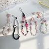 Cute Phone Charms Beaded Strap Cellphone Keychain Bear Butterfly Heart Cool Charm for Bag Keyring Camera Pendants Decor