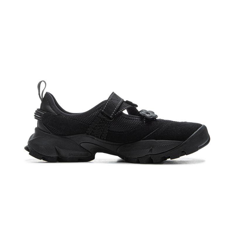 Tyakasha X Li Ning Mulan Mary Jane Sports Trendy Non-Slip Breathable Low-Top Casual Shoes Women Casual Shoes Black AZGV154-2
