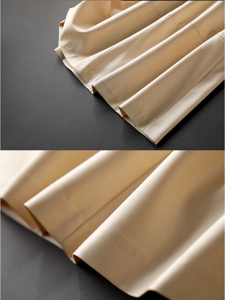 In-Stock Elegant Hepburn Style High-Waisted A-Line Umbrella Skirt for Women - Summer Collection