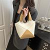 2025 New Niche Design Splicing Fashion Versatile Messenger Bag Casual Shoulder Underarm Bag Portable Bucket Bag