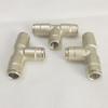 High Pressure Brass 9.52mm misting Nozzle Connector 3/8 Inch Slide Lock Connector Tee Elbow Straight Connector Spray Acce