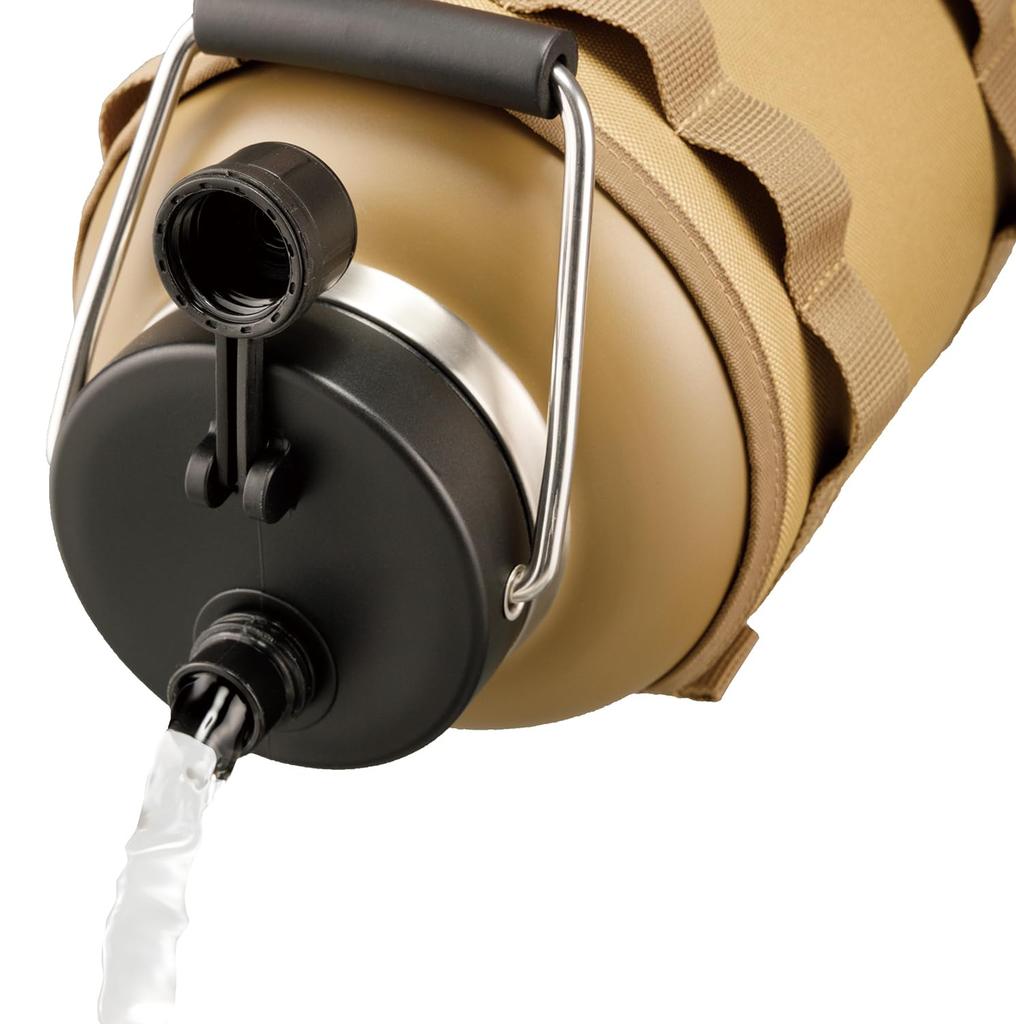 BUNDOK Ice Keeper 3.7L with Cover (BD-925) Vacuum Insulated for Ice and Cold Storage